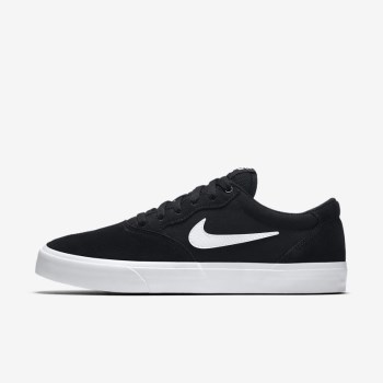 Nike SB Chron Solarsoft - Férfi Deszkás Cipő - Fekete/Fehér